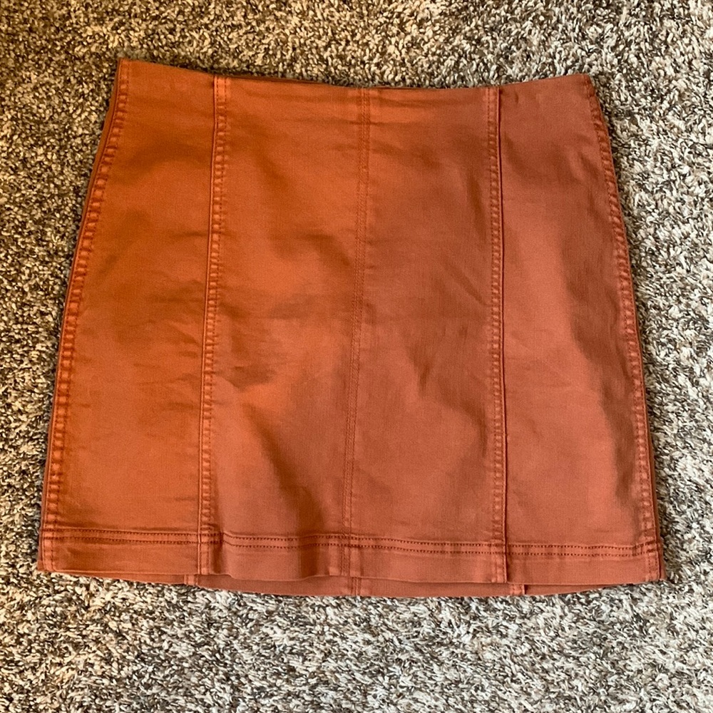 Wild Fable Size 8 super stretch orange denim mini